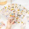 3 Sheets Cat Daily Cute Cat English Pattern Waterproof Tent Material DIY Card Decoration Sticker