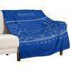 Indianapolis Motor Speedway (White Stencil-No Background) Throw Blanket Warm Winter Decorative Sofa Anime Blankets