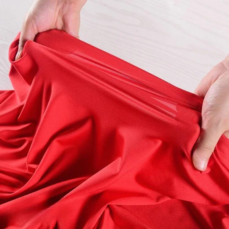 100x160cm Mléčné hedvábí Látka Elastická Pletená Podšívka Oblečení na jógu Měkká Velkoobchodní Látka Oděv pro DIY Šití Spandexový Materiál