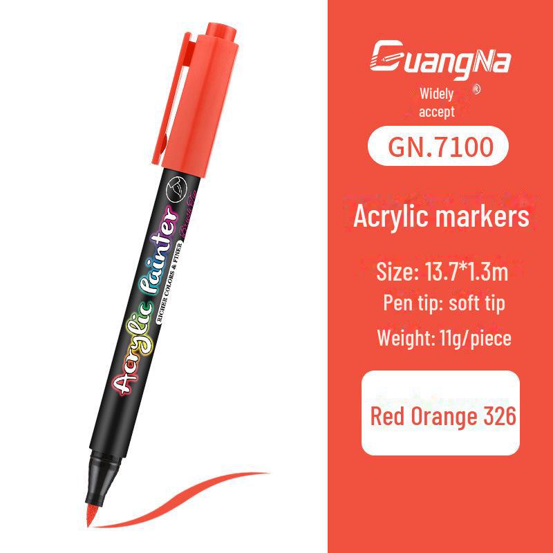 Pennarello Pittura Acrilica a Base d'Acqua per Fai da Te, Graffiti, Pittura Corporea - Pennarello Pittura per Diario Personale con Punta Morbida