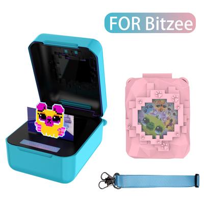 Silicone Cover Case Anti-Scratch Protective Case with Lanyard  for Bitzee Magicals Interactive Toy Digital Pet and Case