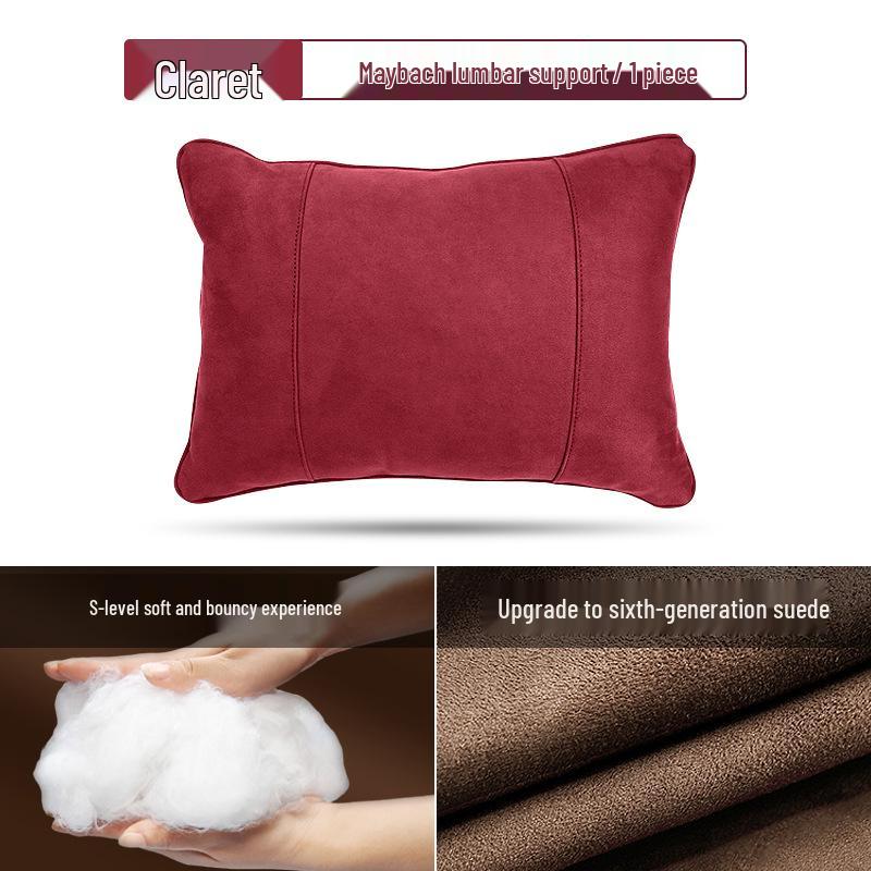 Mercedes-Benz & Maybach S-Class Suede Neck & Lumbar Support Cushions for Headrests - Drop Shipping Available