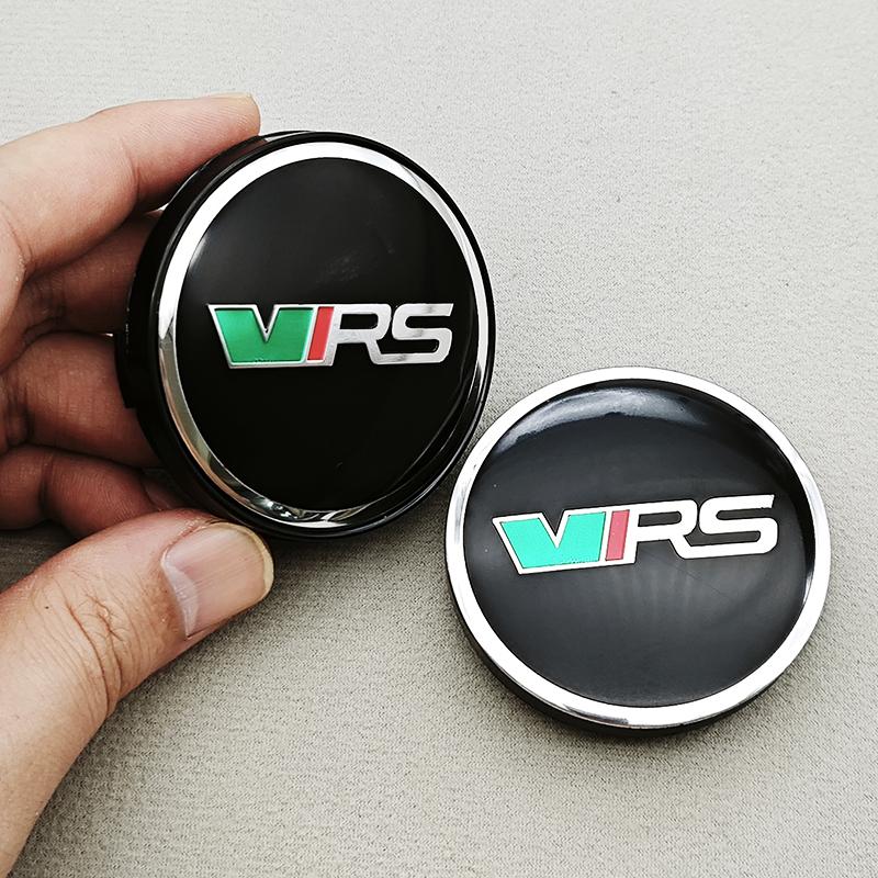 cycr3 4pcs 56mm 60mm Car Wheel Center Hub Cap Rim Cover VRS Logo Emblem Sticker For Skoda Octavia Fabia Kamiq Kapoq Kodiaq Rapid SCALA