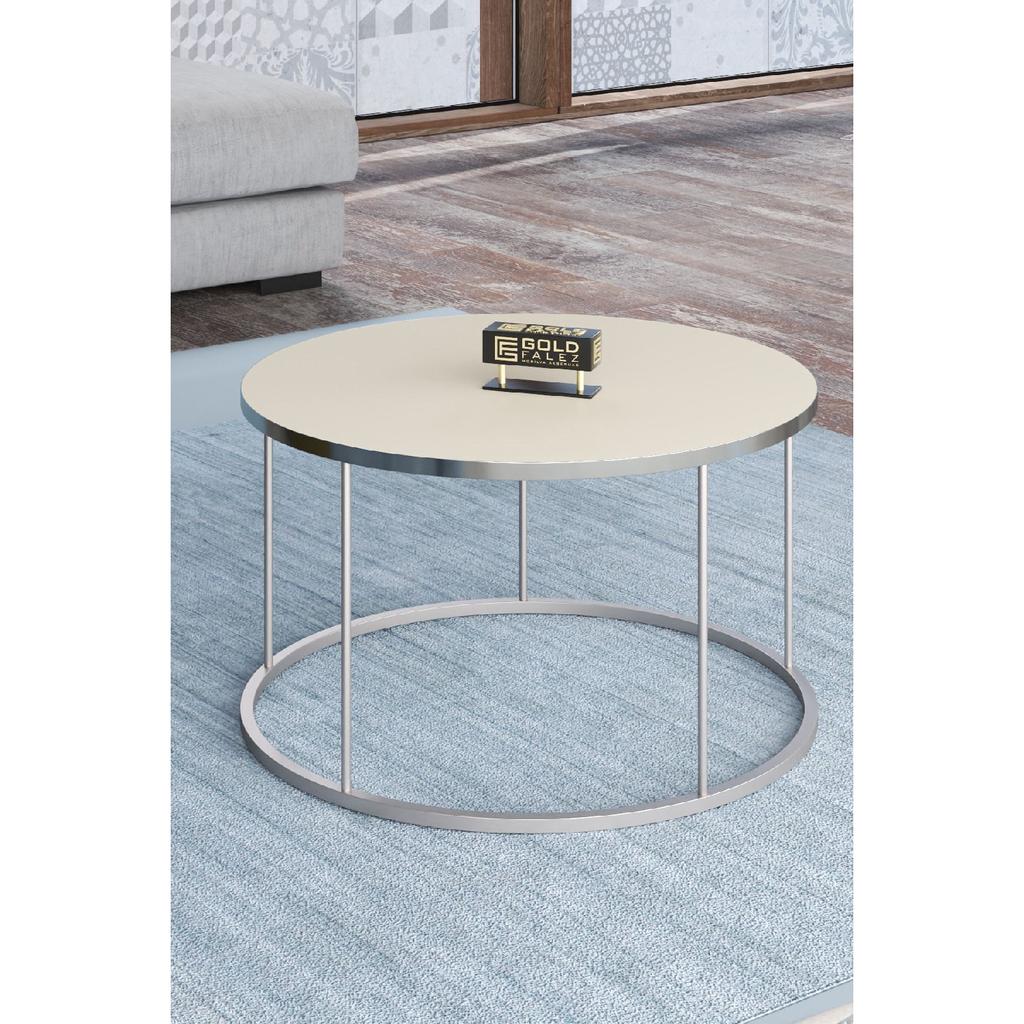 Coffee Table And Nesting Table Terra Silver White
