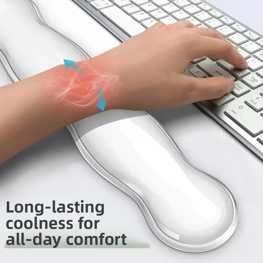 With Wrist Rest Mouse Pad Silicone Mouse Wrist Mat Soft Ergonomic Keyboard Wrist Rest Home Use
