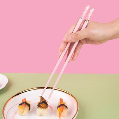 5 Pairs Reusable Plastic Chopsticks BPA-Free Dishwasher-Safe Non-Slip Fiberglass Chopsticks Chinese Japanese Chopstick Gift Set