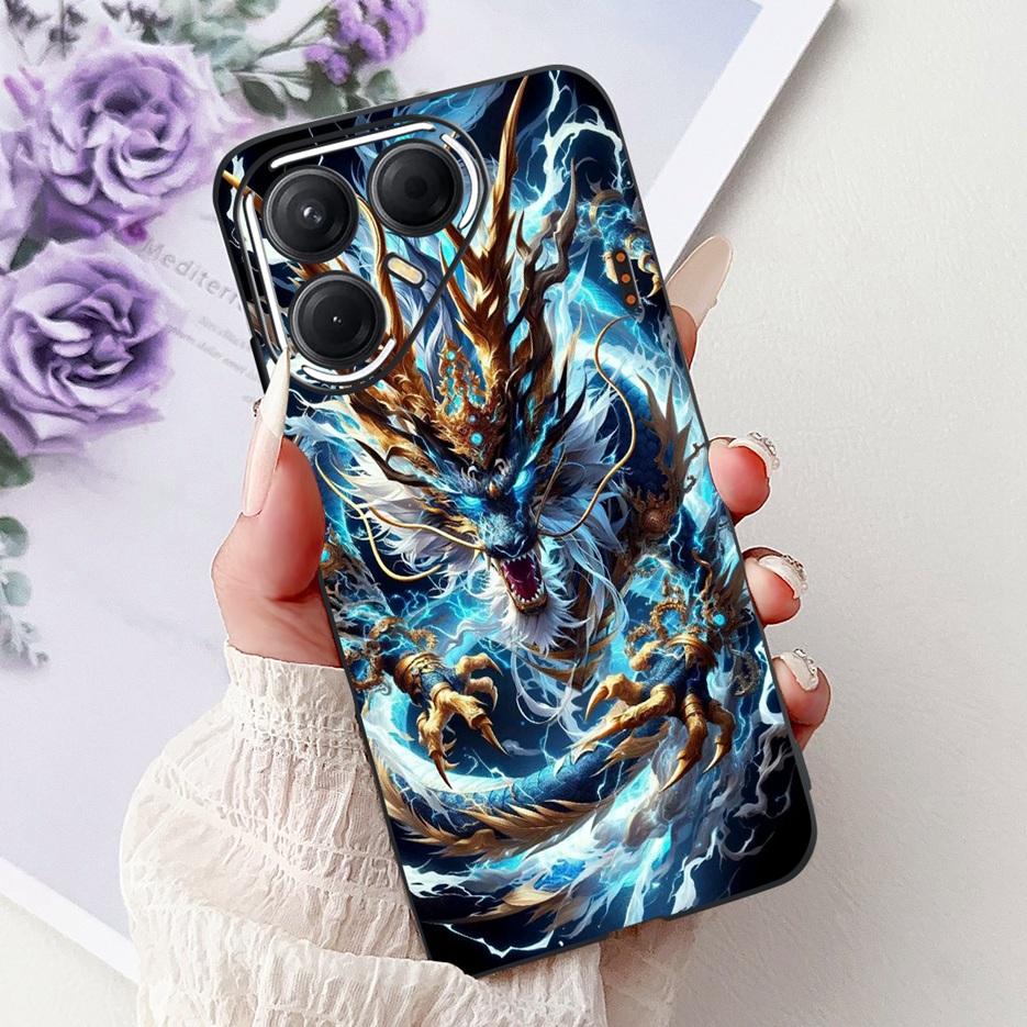 For Tecno Pova 7 Pro 5G Case LJ8 Luxury Fashion Painted Cover Soft Silicone Phone Case For Tecno Pova 7 Ultra Pova7 5G LJ7 Shell