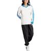 Adidas Originals Striped Logo Embroidered Pullover Long Sleeve T-Shirt Women Tops White IR6100