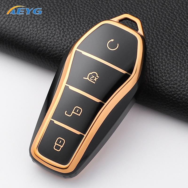 

Tpu Car Key Case Cover Shell For Byd Song Plus Atto 3 Han Ev Tang Dm Qin Seal Dolphin Remote Fob Holder Keychain Accessories