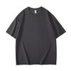 100% Cotton 300g Heavyweight Short-Sleeve T-Shirt For Men And Women Summer Round-Neck Solid Color Loose Fit Plus Size Student Casual Top