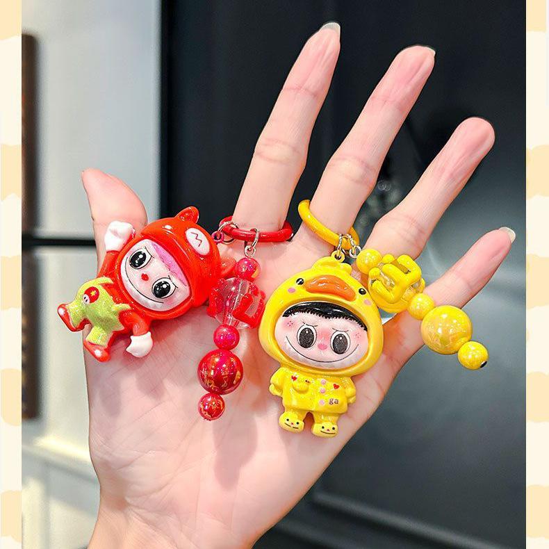 Girl Heart Cartoon Soft Cute Couple Best Friend Keychain Pendant Cute Japanese Korean Style