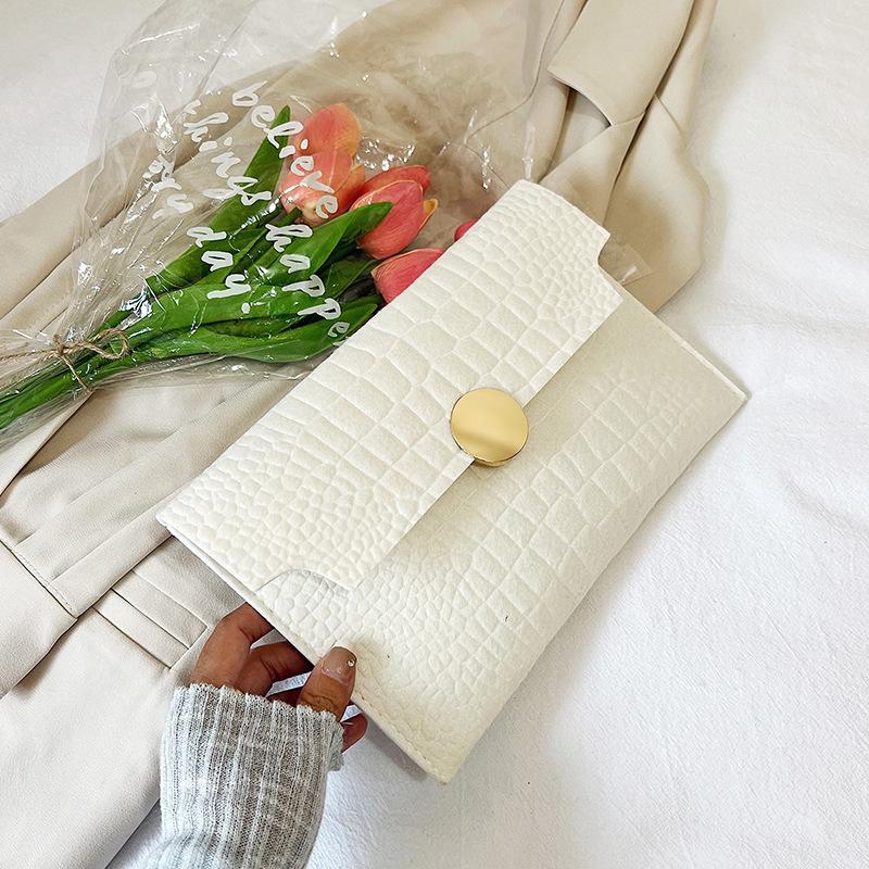 Женский фетровый кошелек для женщин Кошелек для мелочи Большая вместимость Модный Маленький конверт для монет Сумка Кошелек Застежка Однотонные конфетные цвета Сумка белый