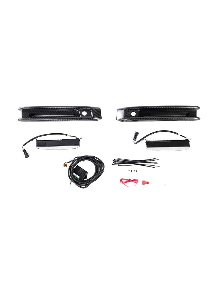 Carbon Fiber Front Bumper Fog Lights Frame Fit Mercedes G-Class W464 G63 2019+