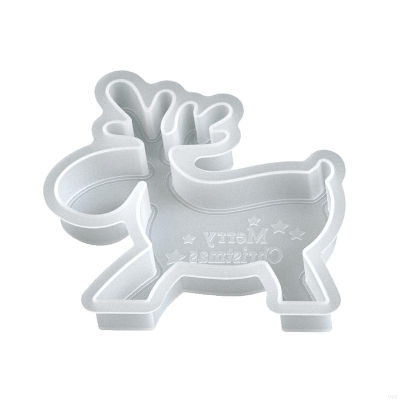 Christmas Molds Silicone Reindeer Rocking Horse Star Angel Boy For DIY Holiday Decorations Crafting A0KF