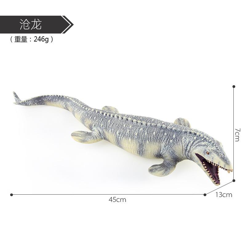 Cotton-Filled Simulation Marine Animal Model Animal Ornament Soft Rubber Dinosaur Model Children'S Toy Ornament Figure