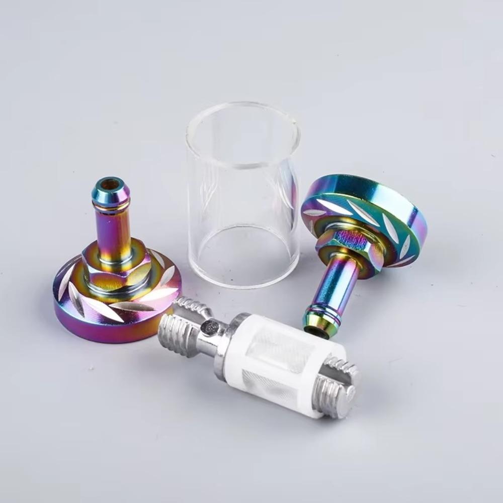 Universal Motorcycle Fuel Filter CNC Aluminum Alloy Motor Oil Filters 8mm Auto Petrol Motor Machines Parts Fuel Filters5