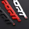 3D Metal Sports Car Side and Tail Emblem - SPORT Personality Sticker J16