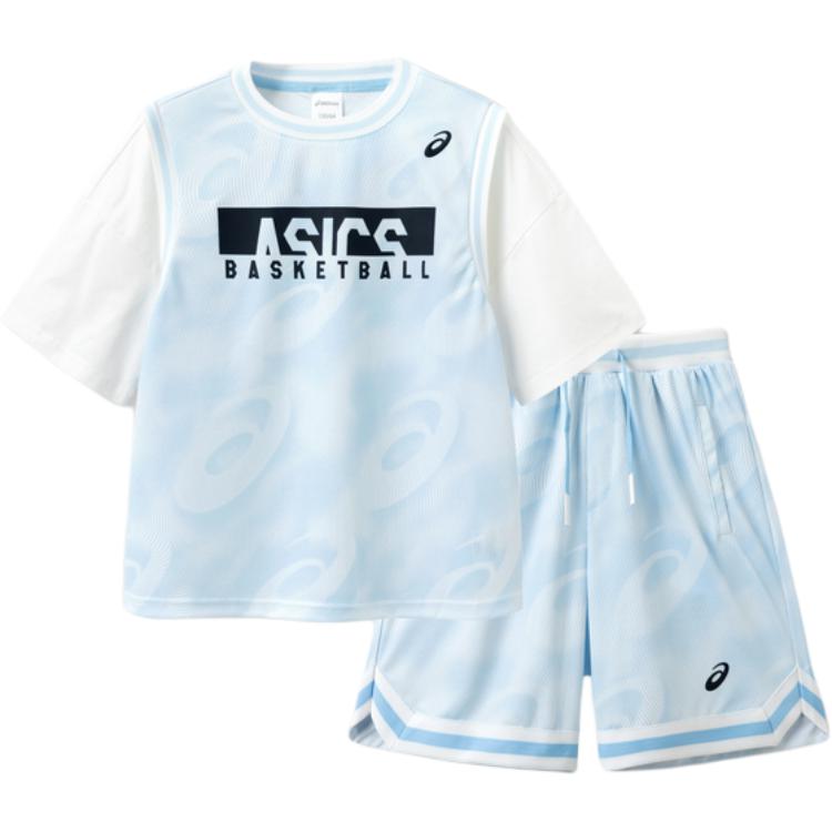 

New Asics Casual Sportswear Blue And White Floral Print Teenagers 332241193085-38 120