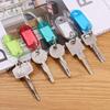 10-100pcs/lot Tough Plastic Key Tags with Split Ring Label Window for DIY Key Chain Kit Numbered Name Baggage Luggage Tags