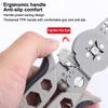 Multifunctional Electrician Pliers–5-in-1 Wire Stripper, Separator, Cutter, Winder&Crimper, Ideal For Cable Repair&Installation