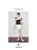 Color Block Stitching Irregular T-shirt - Women's Summer Slim Fit Short Sleeve Top In Gentle Temperament Style