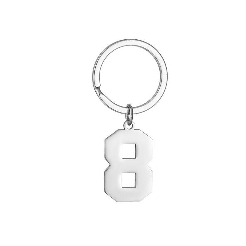 Creative and Unique New Digital Stainless Steel Key Ring Charms – Minimalist Digital Keyrings