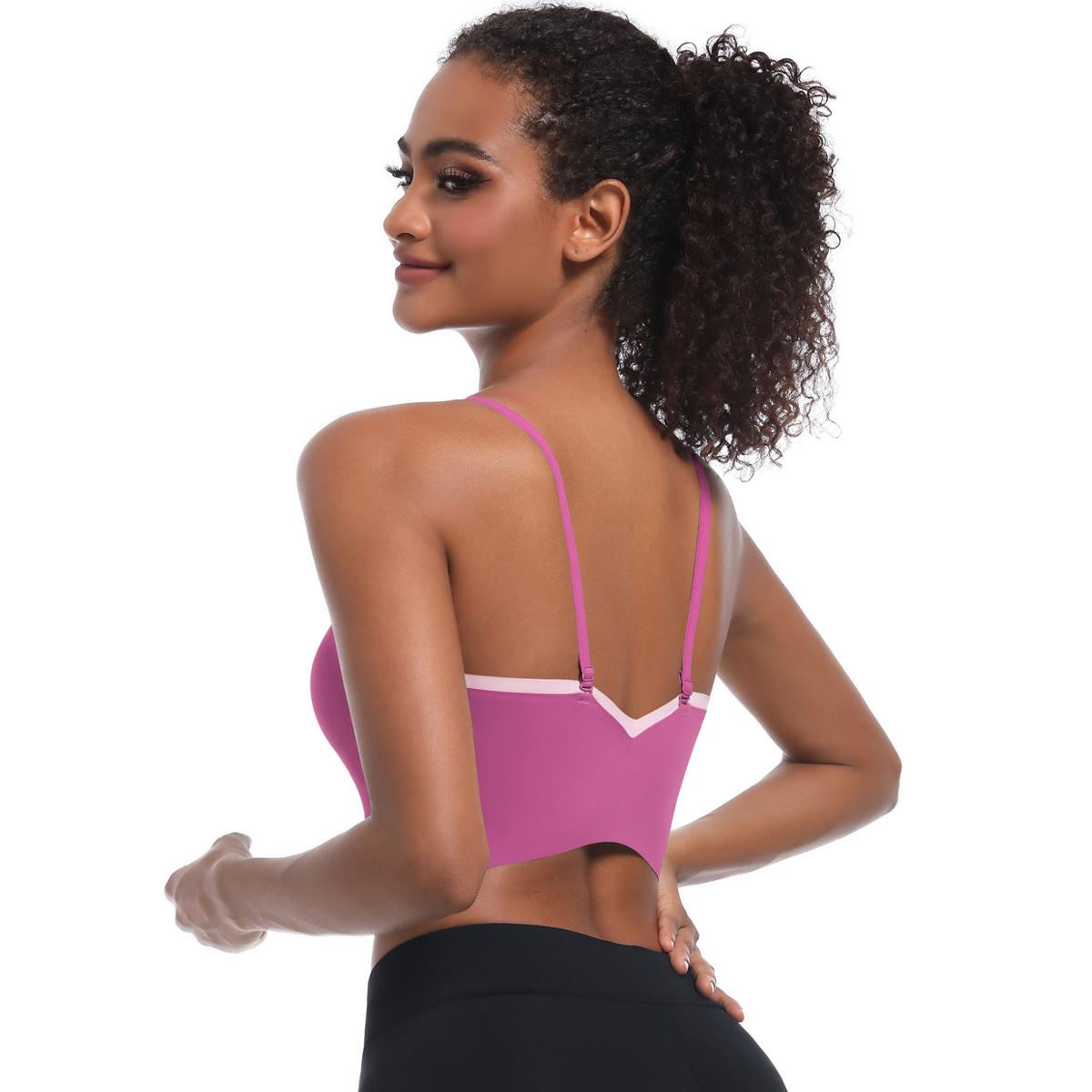 Nessaj Женский Спортивный Йога Бюстгальтер Высокопрочный Фитнес Жилет Быстросохнущий — фото 6