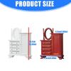 Miniature Dresser For 1/12 Doll House European Styles Furniture with Functional Drawer Door Craft Model Scene Display