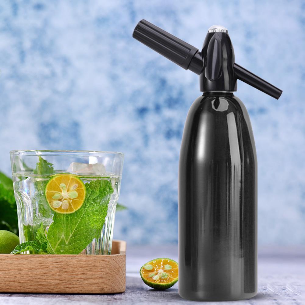 Soda Siphon Bottle Multifunction Soda Water Generator Aluminum Sparkling Water Maker Water Bubble Generator for Home Bar Club
