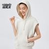 Benlai Women's Sleeveless Hooded Knit Top