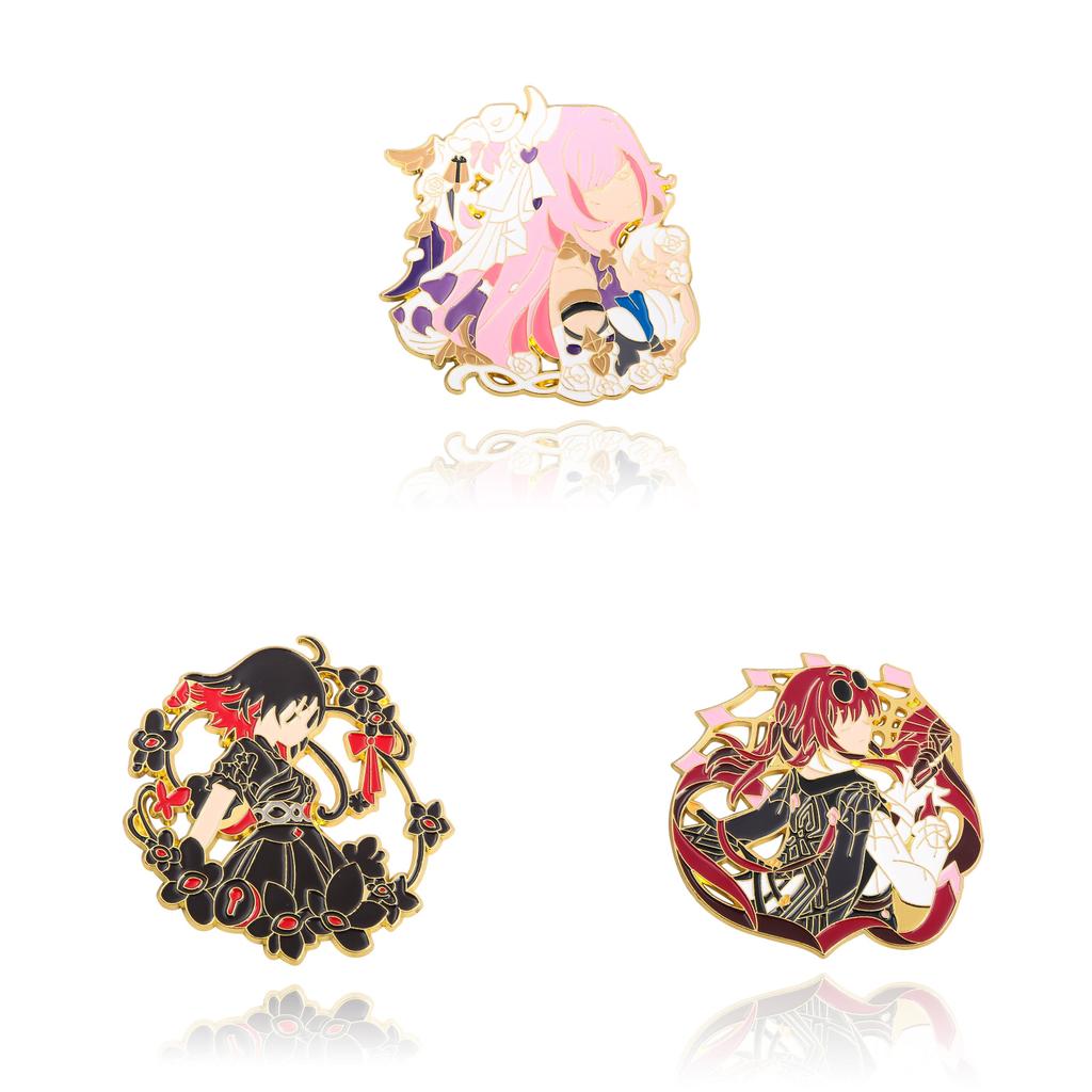 Honkai Star Rail Cartoon Character Brooch Alloy Decorative Pin For Fans