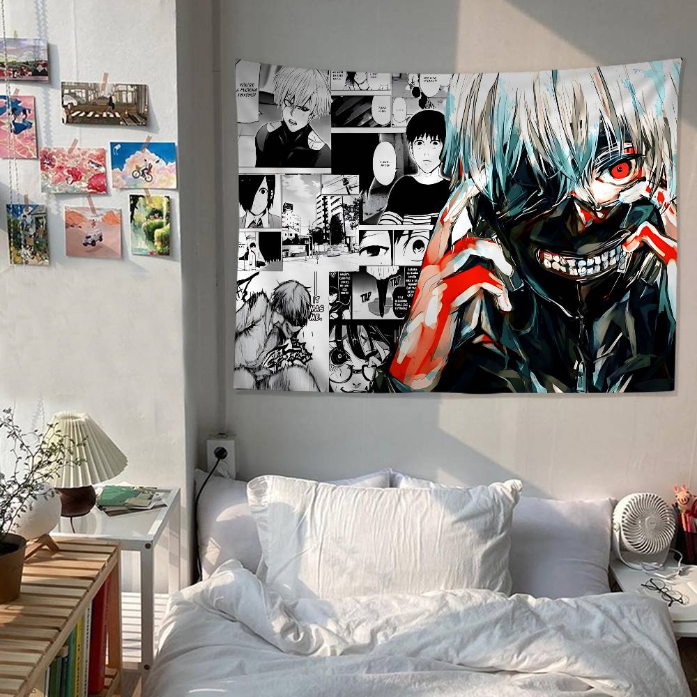 Tokyo Ghoul Anime Cartoon Tapestry Home Decoration Hippie Bohemian Decoration Divination Home Decor