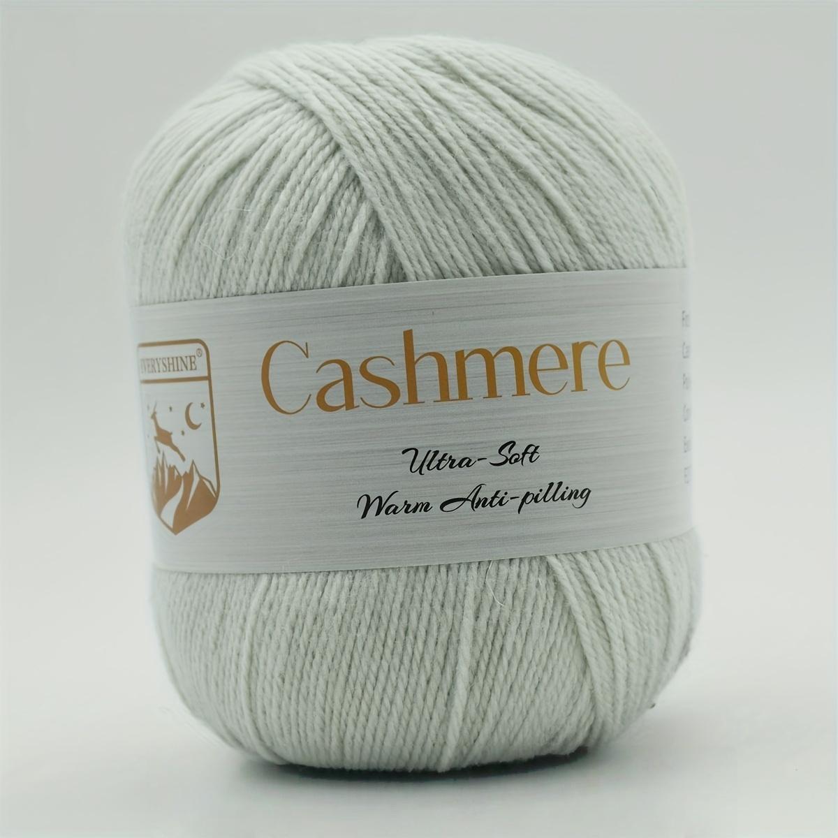 

6 мотков премиальной кашемировой пряжи – 50 г/моток 320 м Мягкая пряжа для вязания и крючком для рукоделия, связанного вручную – Роскошное теплое волокно для шарфов, шапок, свитеров