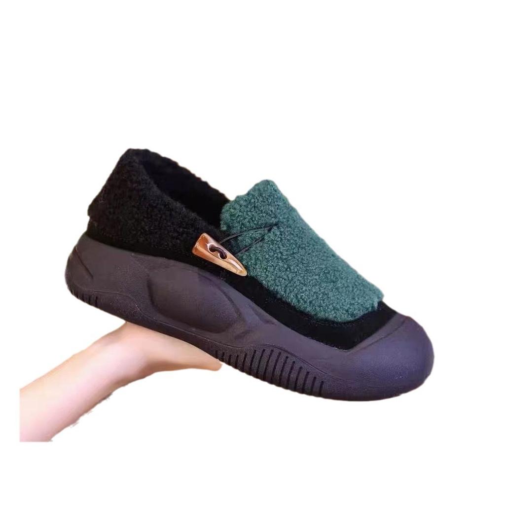 Maillard extra dicke Samtschuhe Baumwollschuhe Samt warm Doudou Baumwollschuhe Winter neu weichsohlige vielseitige Baumwollschuhe