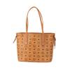 MCM Monogram Double-Sided Canvas And Leather Trimmed Tote Bag Women Tote Bags Brown Cognac MWPDSLR02CO001