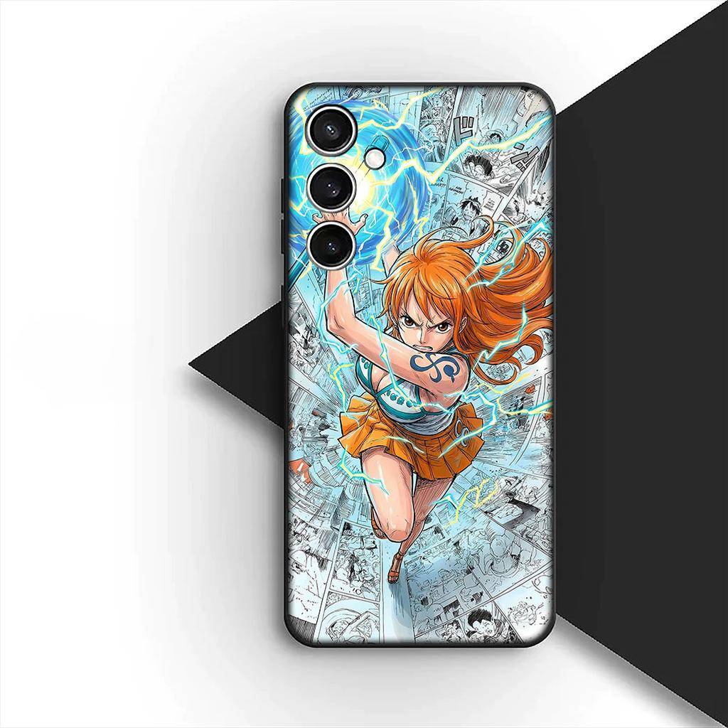 Cartoon Nami ONE Luffy PIECE Phone Cover for Apple iPhone 12 13 Pro Max Mini ProMax X XR 17E 13Mini Protective Case