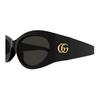 Gucci Logo Pattern Cat Eye Sunglasses Men Sunglasses Black GG1401S001