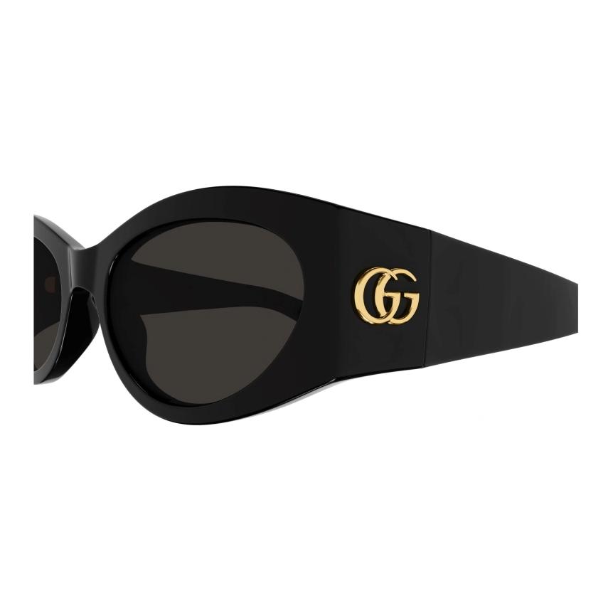 Gucci Logo Pattern Cat Eye Sunglasses Men Sunglasses Black GG1401S001