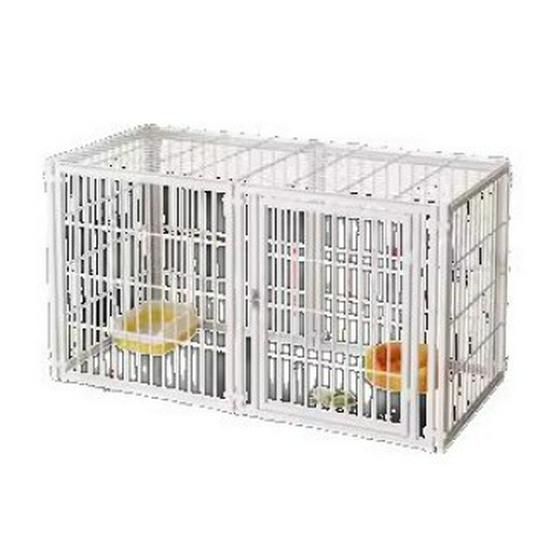Cage pour chien de taille moyenne et grande avec clôture supérieure - Maison-villa pour chat et chien, Assemblage libre pour chats et chiens