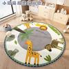 Cartoon Style Bedroom Decor Plush Carpet Home Fluffy Soft Floor Mat Cute Round Carpets for Living Room Thick Non-slip Lounge Rug