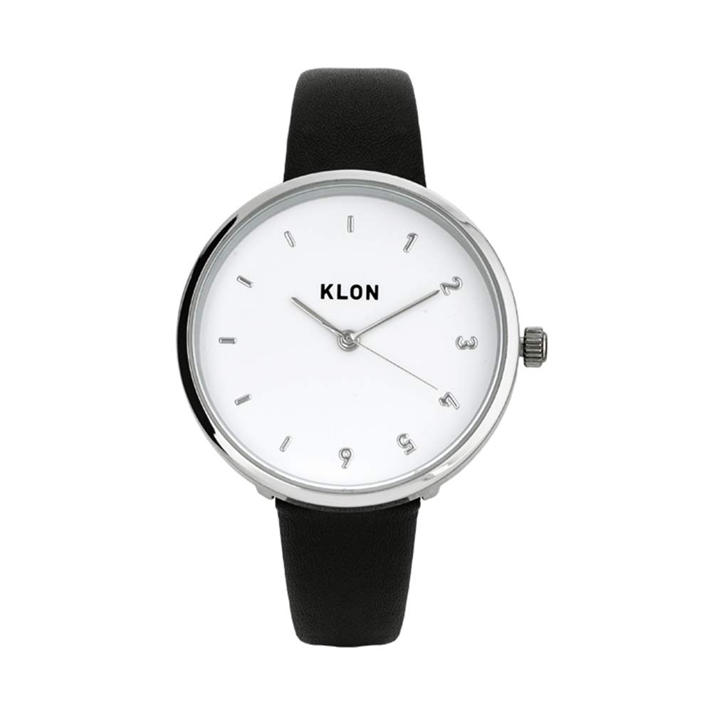 KLON CONNECTION ELFIN FIRST 33mm Simple Unisex for Men and Business Watch, Black, Women,