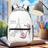 Rucsac Grafic Vibrant Turnul Eiffel Student Băieți Fete Geantă pentru Cărți Geantă Școlară pentru Copii Genți de Umăr pentru Computer pentru Bărbați Femei