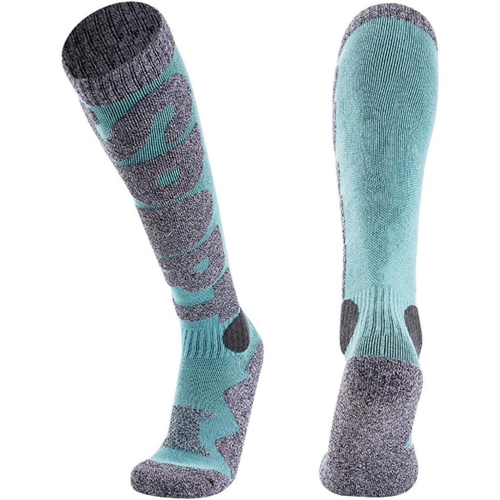 Unisex Thermal Knee High Ski Socks Thick Warm for Skiing, Snowboarding Cold Weather