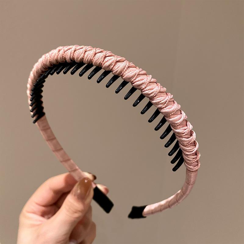 Hairband Headband for Women, Non-slip Hair Pressing and Face Washing, Special for Hair Tidying, Fashionable Headdress with Teeth