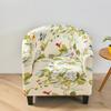 Club Chair Cover Stretch Tub Chair Slipcover Printed Sofa Cover Spandex Couch Covers For Living Room Bar Study