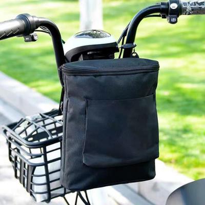 Taška na řídítka pro elektrická kola, vodotěsná oxfordská tkanina s velkou kapacitou, univerzální organizér na řídítka pro elektrokola a motocykly, taška na zip