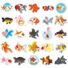 50 Cute Waterproof Goldfish Cartoon Stickers for DIY Decoration: Notebook, Planner, Suitcase