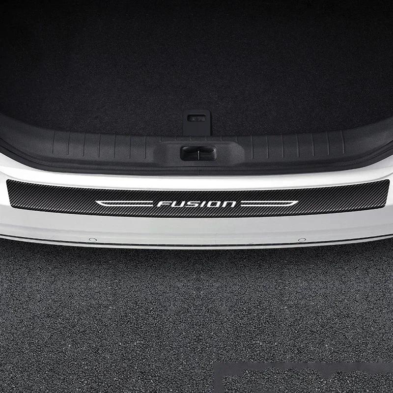 For Ford FUSION Logo Car Door Threshold Sill Protector Anti Scratch Waterproof Protective Film Decals Auto Interior Accessories