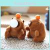 Cute Animal Plush Toy With Bubble Sound Effect And Keyring Attachment For Gift