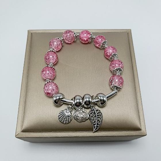 Glass Beads Floral Bracelet Jewelry Accessories for Girl Women